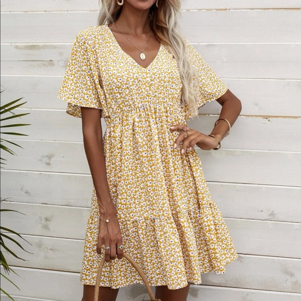 Floral Ruffle Dress
